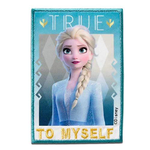 Mono-Quick Disney Frozen 2 Elsa Patch Eiskönigin - Aufnäher, Bügelbild, Aufbügler, Applikationen, Patches, Flicken, Größe: 8 x 5,5 cm von Mono-Quick