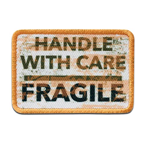 Mono Quick Fragile Logo - Aufnäher, Bügelbild, Aufbügler, Applikationen, Patches, Flicken, zum aufbügeln, Größe: 4,1 x 5,9 cm Mono Quick Fragile Logo - Aufnäher, Bügelbild, Aufbügler, Applikationen, Patches, Flicken, zum aufbügeln, Größe: 4,1 x 5,9 cm von Mono Quick
