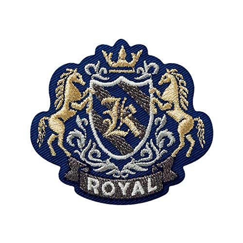 Mono-Quick Royal College Aufnäher Aufbügler Patch Blau Gold 5,0 x 4,5 cm von Mono-Quick