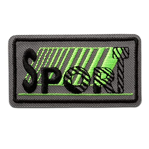 Mono Quick Sport Neon - Aufnäher, Bügelbild, Aufbügler, Applikationen, Patches, Flicken, zum aufbügeln, Größe: 3,3 x 6 cm von Mono Quick