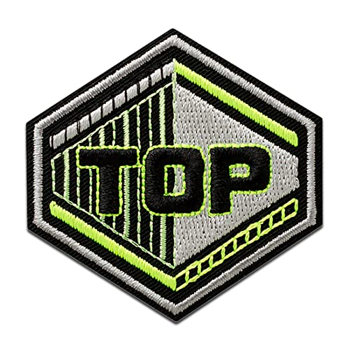 Mono Quick Top Neon - Aufnäher, Bügelbild, Aufbügler, Applikationen, Patches, Flicken, zum aufbügeln, Größe: 5,4 x 4,4 cm von Mono Quick