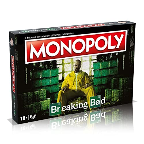 Hasbro Winning Moves — Breaking Bad, Monopoly, Brettspiel, italienische Ausgabe | Ab 18 Jahren, Spielsteine zum Sammeln, Sprache — Italienisch von Monopoly