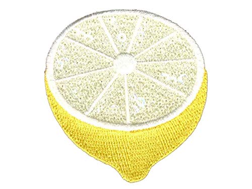 Monoquick Applikation Aufnäher Patch Früchte tutti frutti Zitrone Lemon mit Pailletten 5,4 cm x 5,8 cm, 16153, Vom einfachen Flicken bis zum modischen Trendartikel. Aus unserem Basissortiment von annähernd 500 Patches findest Du sicher für alle Altersgruppen etwas Passendes. von Monoquick