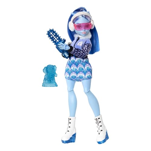 Monster High Fearbook Abbey Bominable Set mit Puppe und Zubehör zum Thema Kunstclub, Collegejacke, Jahrbuch, Mal- und Modellierwerkzeugen, JDR58< von Monster High