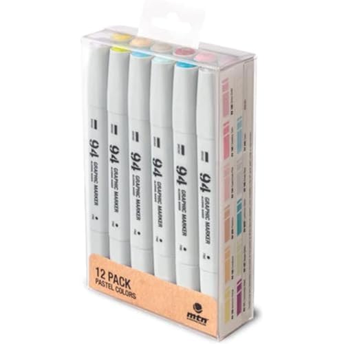 Montana Colors MTN 94 Graphic Marker Pack 12 Pastellfarben von Montana Colors