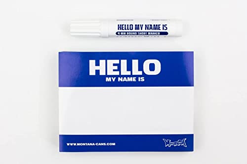 Montana „Hello my name is…“ Sticker Pack + 3 Marker von Montana