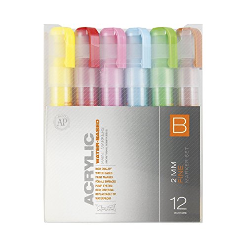 Montana Acrylic Marker 12er Set B 2mm von Montana