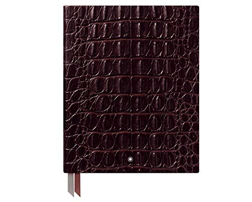 Montblanc Croco Print Notizbuch aus Leder in der Farbe Braun 96 Blatt/192 Seiten, Maße: 26cm x 21cm x 1,8cm, 119517 von Montblanc