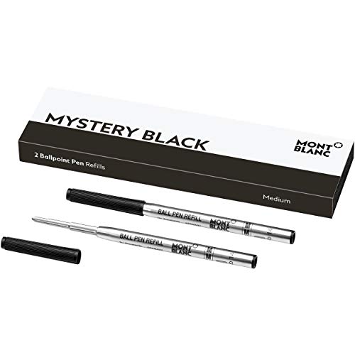 Montblanc "Mystery Black 116190 Kugelschreiber Ersatzminen M – 2 x Kugelschreibermine Schwarz – Ballpen Refill von Montblanc