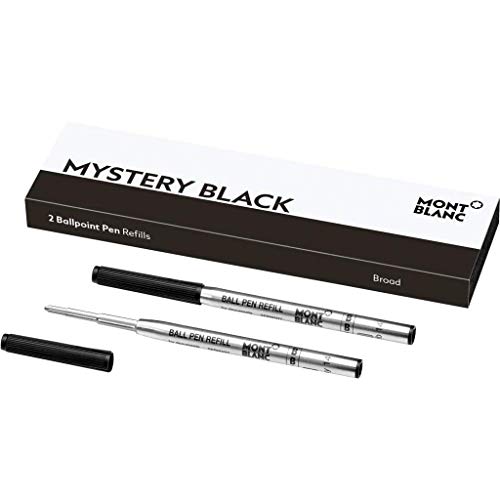 Montblanc "Mystery Black 116191 Kugelschreiber Ersatzminen B – 2 x Kugelschreibermine schwarz – Ballpen Refill schwarz von Montblanc