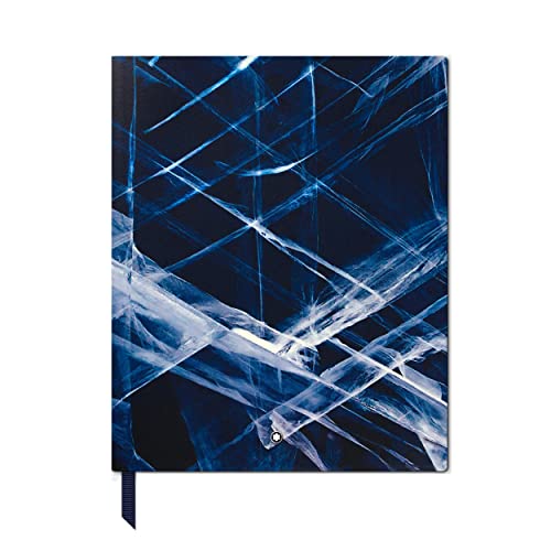 Montblanc Glacier Collection Notizbuch aus Leder in der Farbe Blau, Maße: 21cm x 15cm x 2,5cm, 129462 von Montblanc