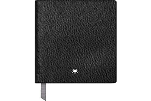 Montblanc Notizbuch Fine Stationery, schwarzer Ledereinband, linierte Seiten, 14x9cm, 118036 von Montblanc