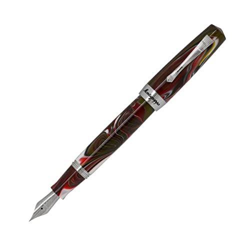 Montegrappa Elmo 02 Füllfederhalter aus Edelstahl in der Farbe Asiago Federstärke: F, Länge: 14,2cm, ISE2R2AR von Montegrappa