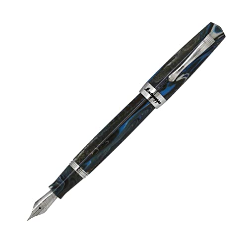 Montegrappa Elmo 02 Füllfederhalter aus Edelstahl in der Farbe Sorapis Federstärke: F, Länge: 14,2cm, ISE2R2AB von Montegrappa