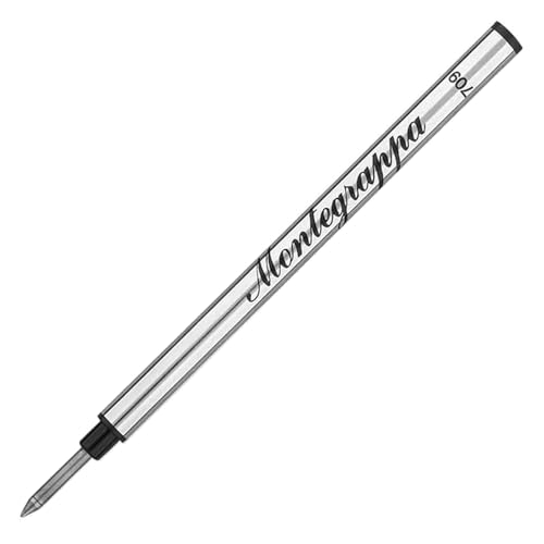 Montegrappa Ersatz-Tintenmine für Kugelschreiber, Standardgröße, hohe Kapazität, Schwarz von Montegrappa