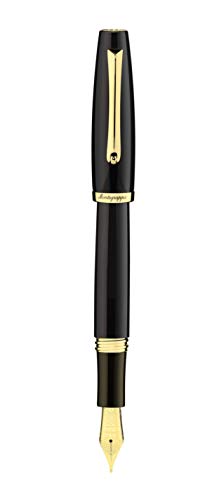 Montegrappa Füllfederhalter Manager aus Harz in der Farbe Schwarz, Federstärke Medium, ISMAN3YC von Montegrappa