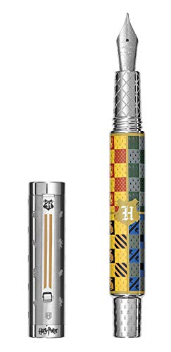 Montegrappa Harry Potter Hogwarts Füllfederhalter aus Edelstahl, mit Häuser Logo, in der Farbe: mehrfarbig, Federstärke: M, Maße: 14.1 x 1.48 cm, 60 g, ISHPR3HG von Montegrappa