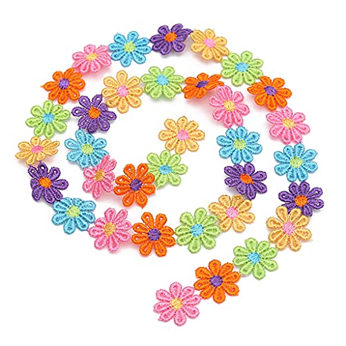 12,7 m Farbe für Sonnenblumen-Dekoration, Spitzenband, bestickt, zum Nähen, Bastelbedarf von Montesy