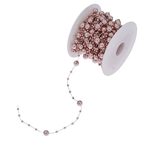 Perlenfransenborte zum Basteln, goldene Perlenkette, Gothic-Perlen für Schmuckherstellung, baumelnde Perlenkette, Valentinstagsband von Montesy