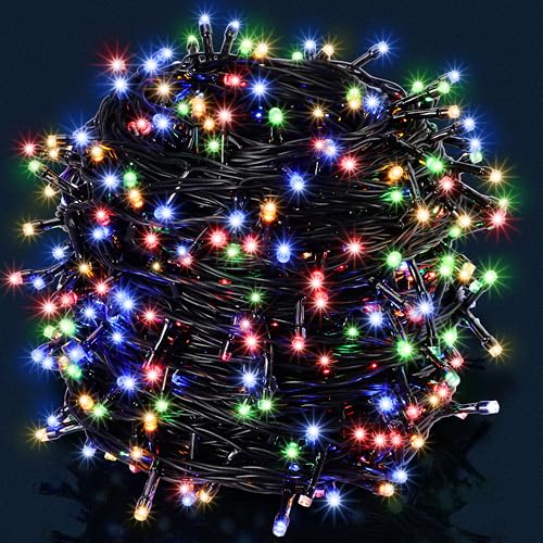 MONZANA® Lichterkette 600 LED 60m Innen Außen IP44 Stromsparend Stecker Leuchtkette Weihnachten Weihnachtsbeleuchtung Weihnachtsdeko Girlande Bunt von Monzana