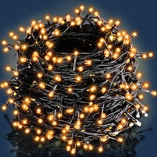 MONZANA® Lichterkette 400 LED 40m Innen Außen IP44 Stromsparend Stecker Leuchtkette Weihnachten Weihnachtsbeleuchtung Weihnachtsdeko Girlande Warmweiß von Monzana