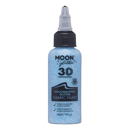 Moon Glitter - Holografische Stofffarbe - 30ml - Blau von Moon Glitter