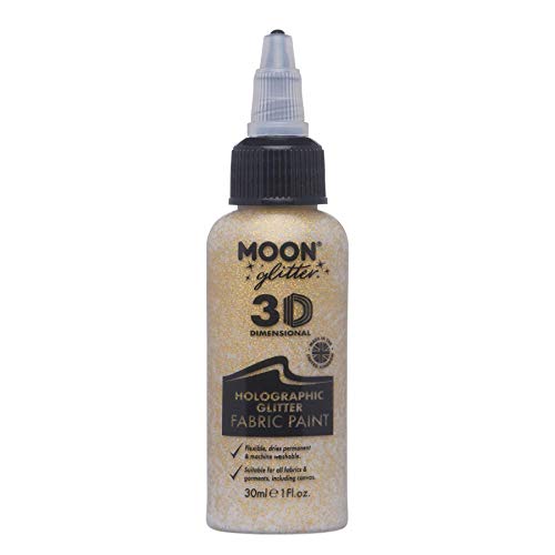 Moon Glitter - Holografische Stofffarbe - 30ml - Gold von Moon Glitter