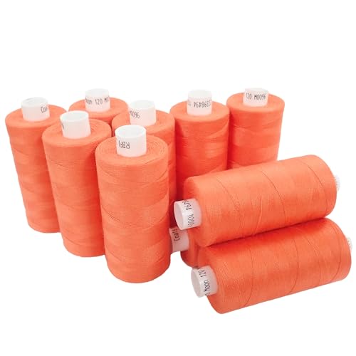 Moon Thread M009610 Polyester-Nähgarn, 1000 m, Orange von Moon Thread