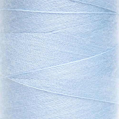 Moon Thread M010010 Nähgarn aus gesponnenem Polyester, 1000 m, Hellblau von Moon Thread