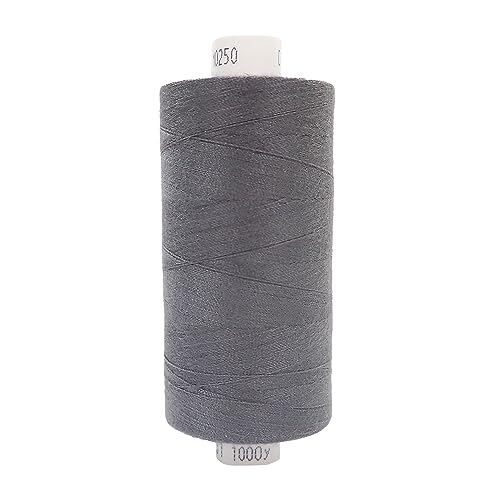 Moon Thread Nähgarn, Polyester, gesponnen, 1000 m, Grau von Moon Thread