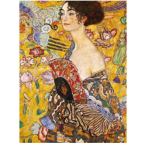 Diamant Painting Bilder Vollbild Abstrakt Gustav Klimt 5D DIY Diamond Painting Groß Full Set für Erwachsene Kinder, Malen Nach Zahlen Mosaik Gemälde Kunst Handwerk Leinwand Wanddeko Geschenk 90x120cm von Moonlee