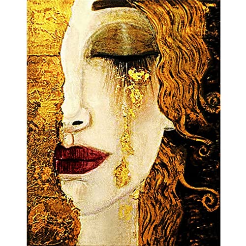 Diamond Painting groß Voll Abstrakt Gustav Klimt 5D Diamant Painting Bilder Erwachsene, Diamant Painting Bilder Kinder,Daiments Painting Set,Anfänger Diamantmalerei, DIY Daiments Painting 50x60cm von Moonlee