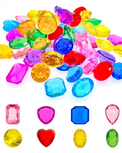 150 Stück Edelsteine für Kinder, Diamanten Kinder Glitzersteine 18-25mm Muggelsteine Bunt Kinder Diamonds Edelsteine Kinder Glitzersteine Diamonds Dekosteine für Vasen Tischdeko Party Mitgebsel von Mooshy