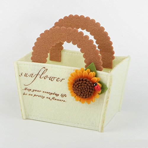 Mopec A323 Filzkorb Sonnenblume, 12 x 16 cm (Asa), mehrfarbig, Einheitsgröße von Mopec