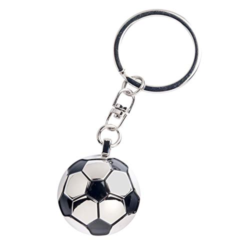 Mopec M86 – Schlüsselanhänger aus Metall mit Form von Ball Fußball, 10-er Pack von Mopec