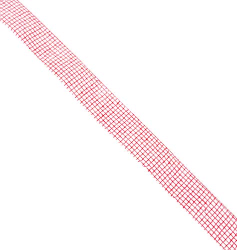 Mopec S411.40.14 Juteband, 40 mm x 20 m, rot, Textil, rot von Mopec