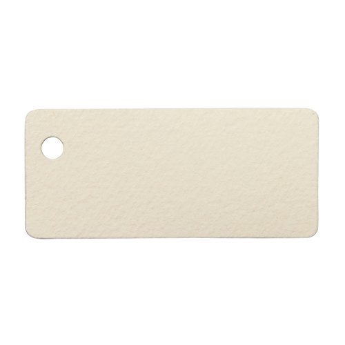 Mopec x5.23 – Karte Elfenbein 2.4 x 5.4 cm mit Lochung, 100-er Pack von Mopec