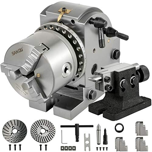 Mophorn 4 Zoll / 100 mm, Universalkopf, kann für direkte und indirekte Teilung verwendet werden von Mophorn