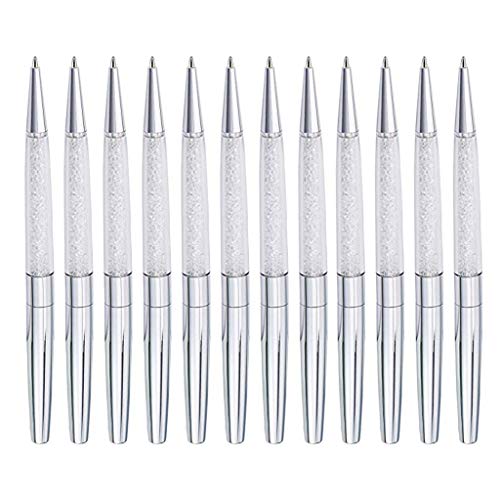 12-teiliges Metall-Kugelschreiber-Set, Gast-Anmeldestift, Drehbewegung, für Restaurant, Hotel, Büro, Empfang, Geschäft, Unterschrift, Luxus-Kugelschreiber 12-teiliges Metall-Kugelschreiber-Set, Gast-Anmeldestift, Drehbewegung, für Restaurant, Hotel, Büro, Empfang, Geschäft, Unterschrift, Luxus-Kugelschreiber von Morain