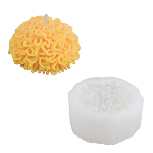 Morain Chrysanthemen Kerzenformen Blume Silikonform Gipsformen Epoxidharz Formen Duftkerzenformen Seife Backen von Morain