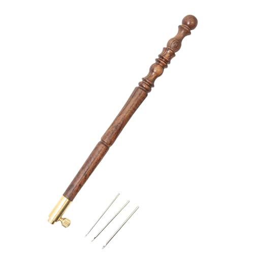 Morain Französischer Stickhakengriff mit Nadel (0,67 mm, 0,9 mm, 1 mm), austauschbare Stickerei, Häkelnadel von Morain