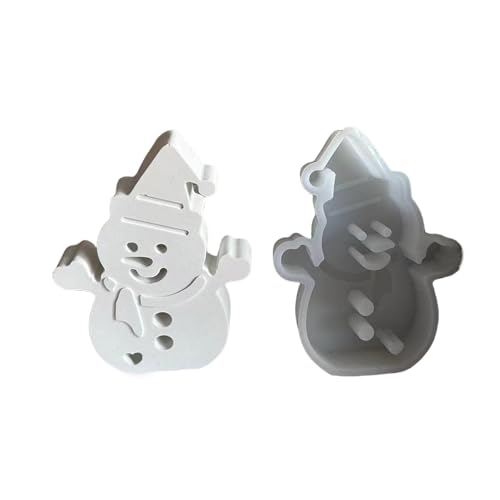 Morain Weihnachts-Schneemann-Silikonformen für Epoxidharz, Schneemann-Harz-Silikonformen für Süßigkeiten, Schokolade, Fondant, von Morain