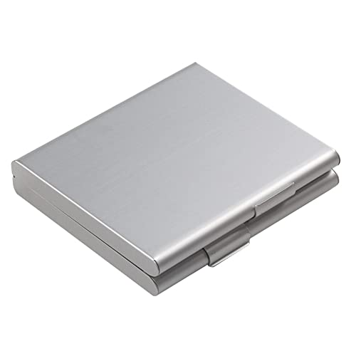 Zigarettenetui Metall Zigarettenbox,MoreChioce Aluminiumlegierung Zigarettenaufbewahrungsbox für 20 Zigaretten Tragbarer Zigarettenkasten Zigarettencase mit Magnetverschluss für Damen Herren,Silber von MoreChioce