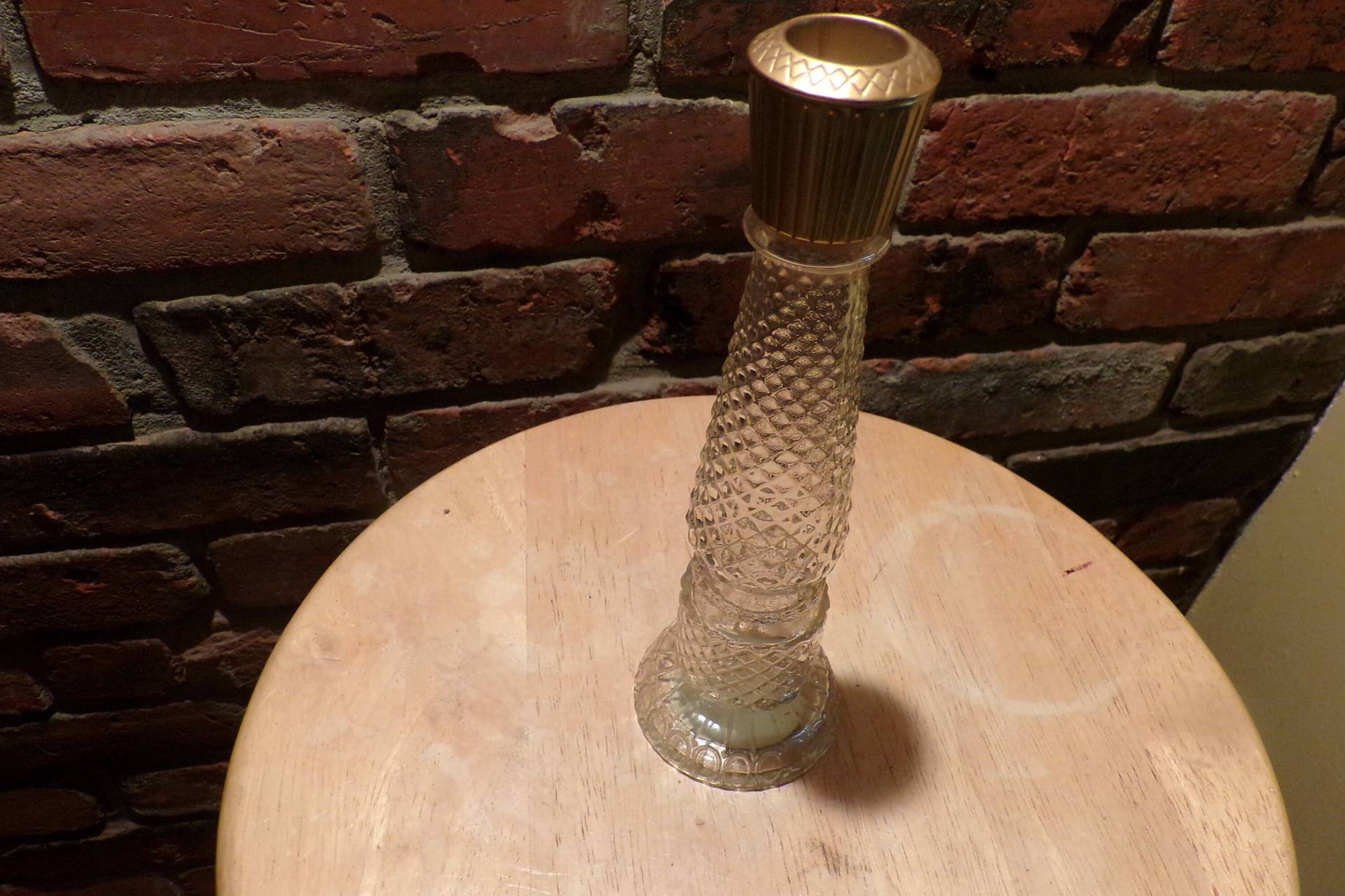 Vintage Avon 5 Oz. Kristalllith Kerzenständer, Glas Kerzenhalter, 1970Er Jahre Morethebuckles von Morethebuckles