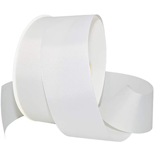 Morex Ribbon 066 Ripsband, 7,6 cm x 45,7 m, Weiß von Morex Ribbon
