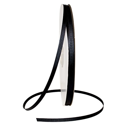 Morex Ribbon 06606/00-030 Ripsband, 0,6 cm x 91,4 m, Schwarz von Morex Ribbon