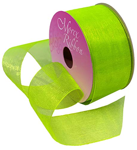 Morex Ribbon Durchsichtiges Organzaband, 3,8 cm x 22,7 m, Zitrus, 91809/25-502 von Morex Ribbon