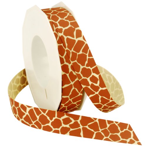 Morex Ribbon Giraffen-Ripsband, 2,2 cm x 20 m, Natur von Morex Ribbon