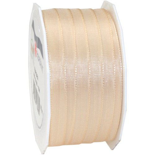 Präsent - EUROPA Geschenkband - créme - 50-m-Rolle 10 mm von Morex Ribbon