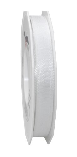 Präsent - EUROPA Geschenkband - weiss - 50-m-Rolle 15 mm von Morex Ribbon